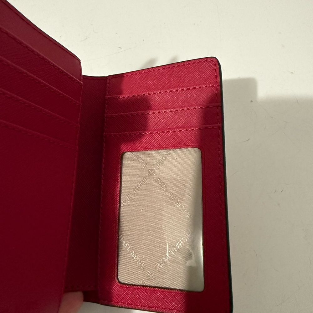 Michael Kors Raspberry Leather Wallet - Picture 4 of 8